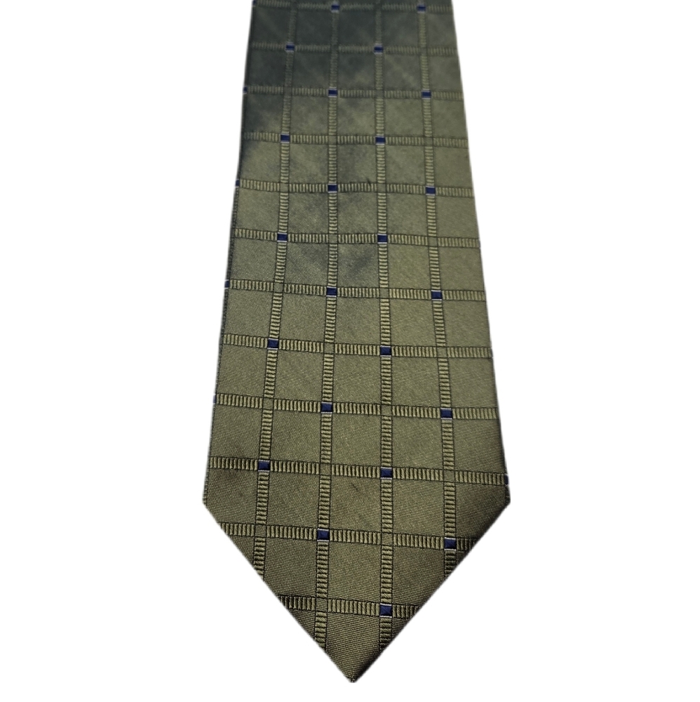 Izod Elegant Green Checkered Men's Tie